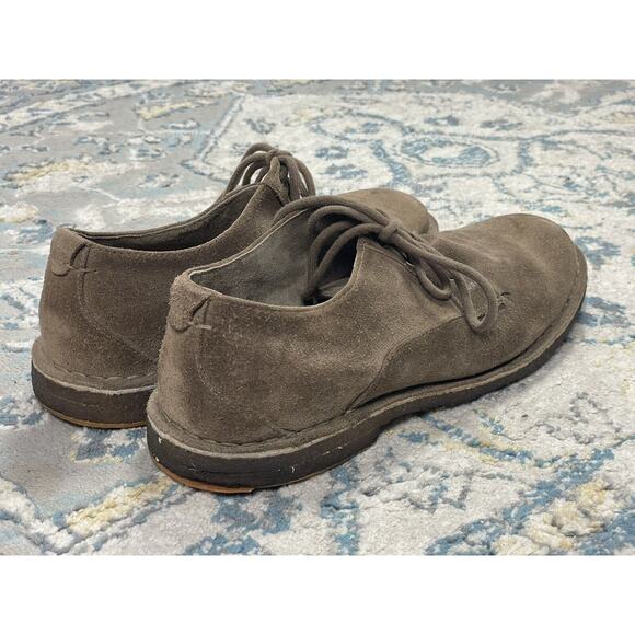 UGG TAN SUEDE OXFORD Dress SHOES Sheepskin Lining Mens 10 - Picture 5 of 9